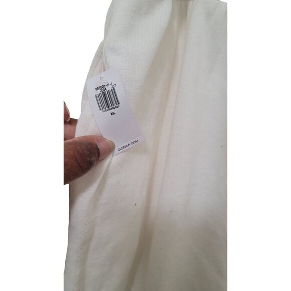 NEW OLD NAVY WOMEN'S STRAIGHT WIDE LEG IVORY SWEATPANTS SIZE XL - Picture 5 of 10